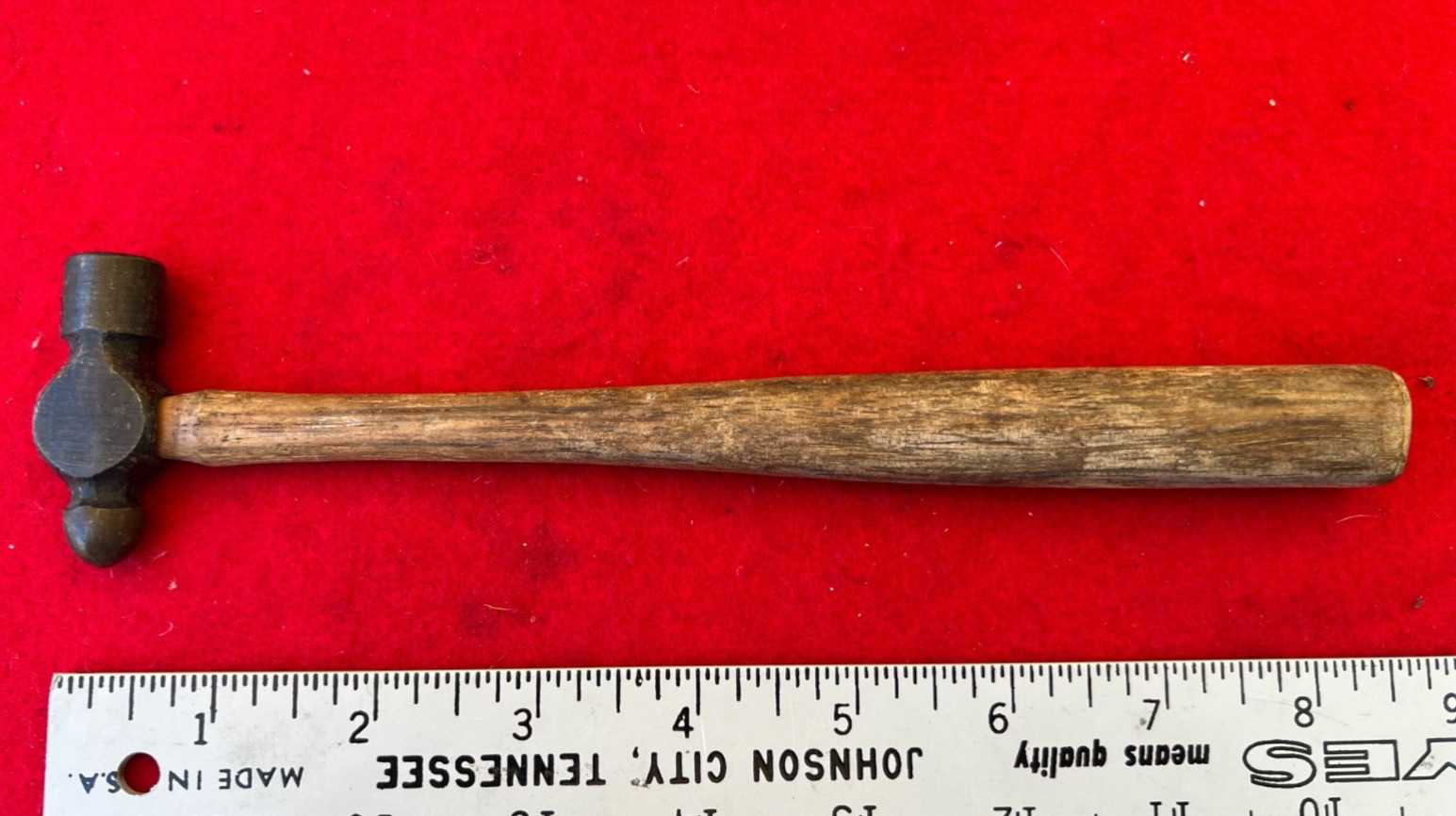 VTG Cheney Ball Peen (pein) Hammer Wood Handle Railroad Finish 3 oz 8 1/2” USA