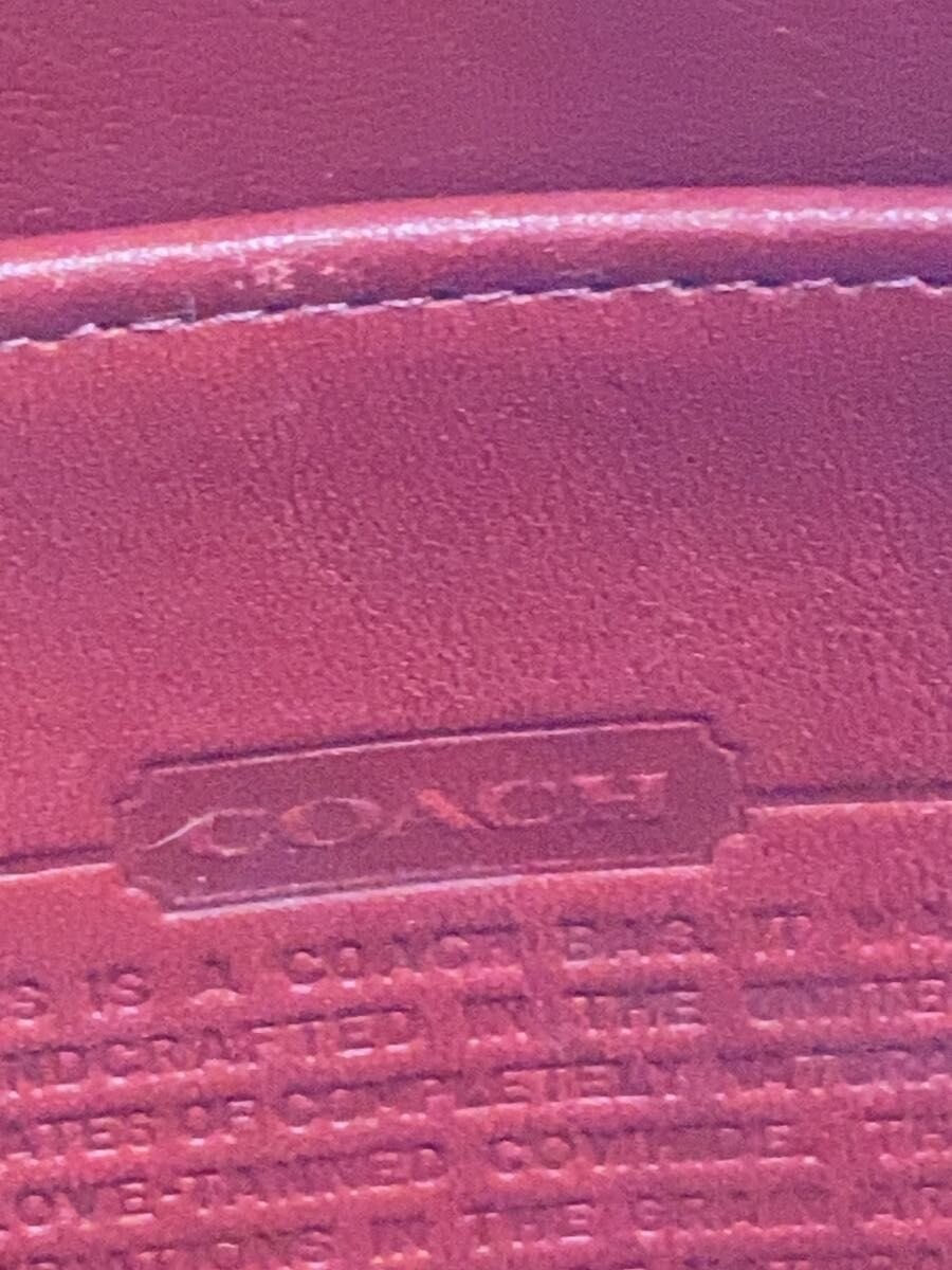 COACH Ergo One Shoulder Bag 9025 Leather Red Solid Used USA Made