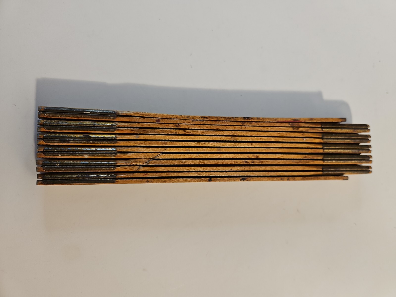 Vintage Folding Wood & Metal 72 Inch Danny ruler Made In Denmark