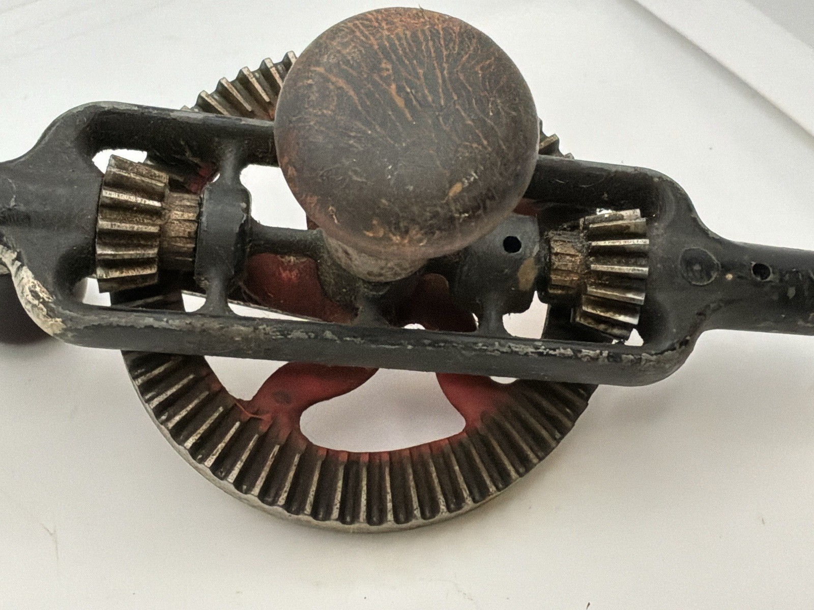 Vintage Miller Falls No 2A Hand Drill Eggbeater Drill USA Working Red Gear