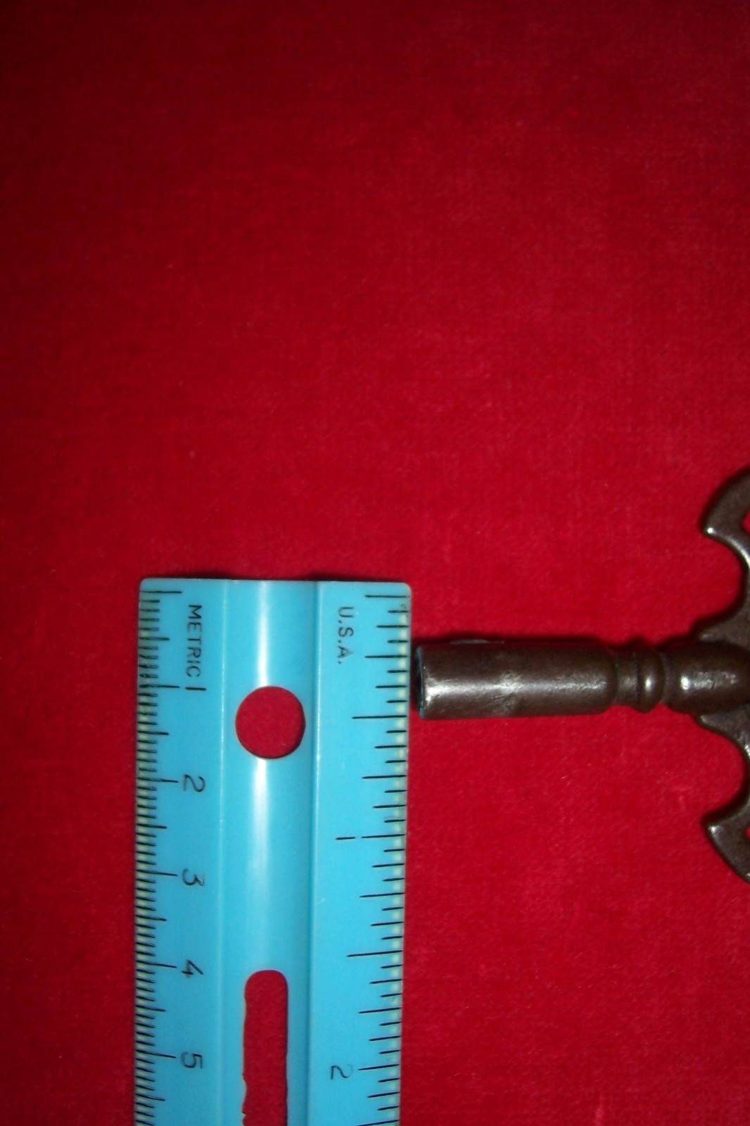 Vintage Ornate Antique Clock Winding? Metal Key