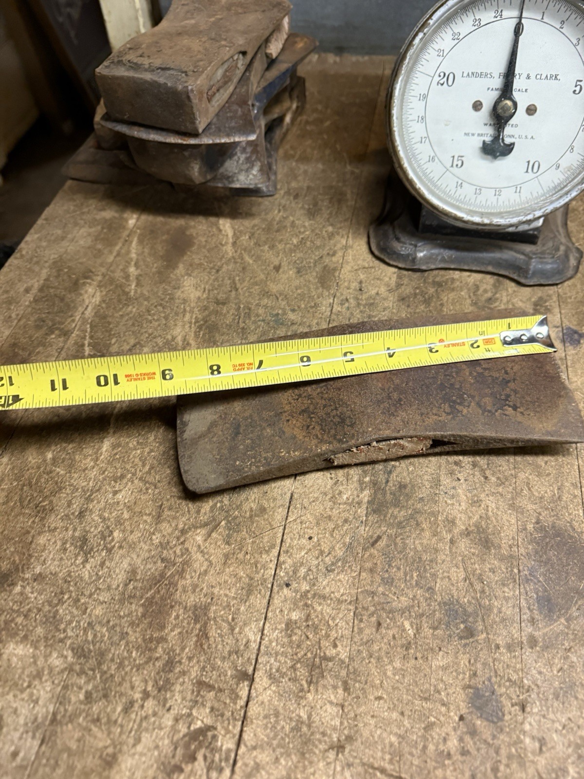 Vintage Rare Early 3-1/2 Lb Double Bit Axe Head Tool Unknown Unmarked Maine USA
