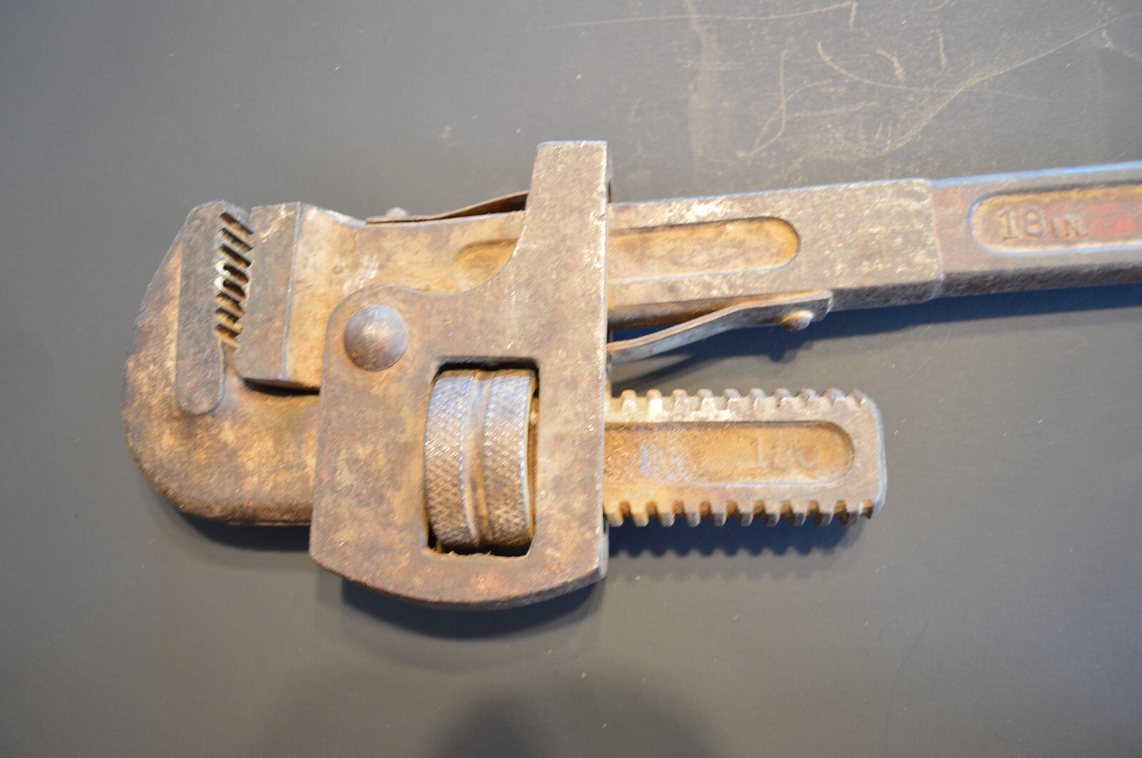 Vintage PROTO 18 in 818 Pipe Wrench Forged Steel,Made in USA,US Seller