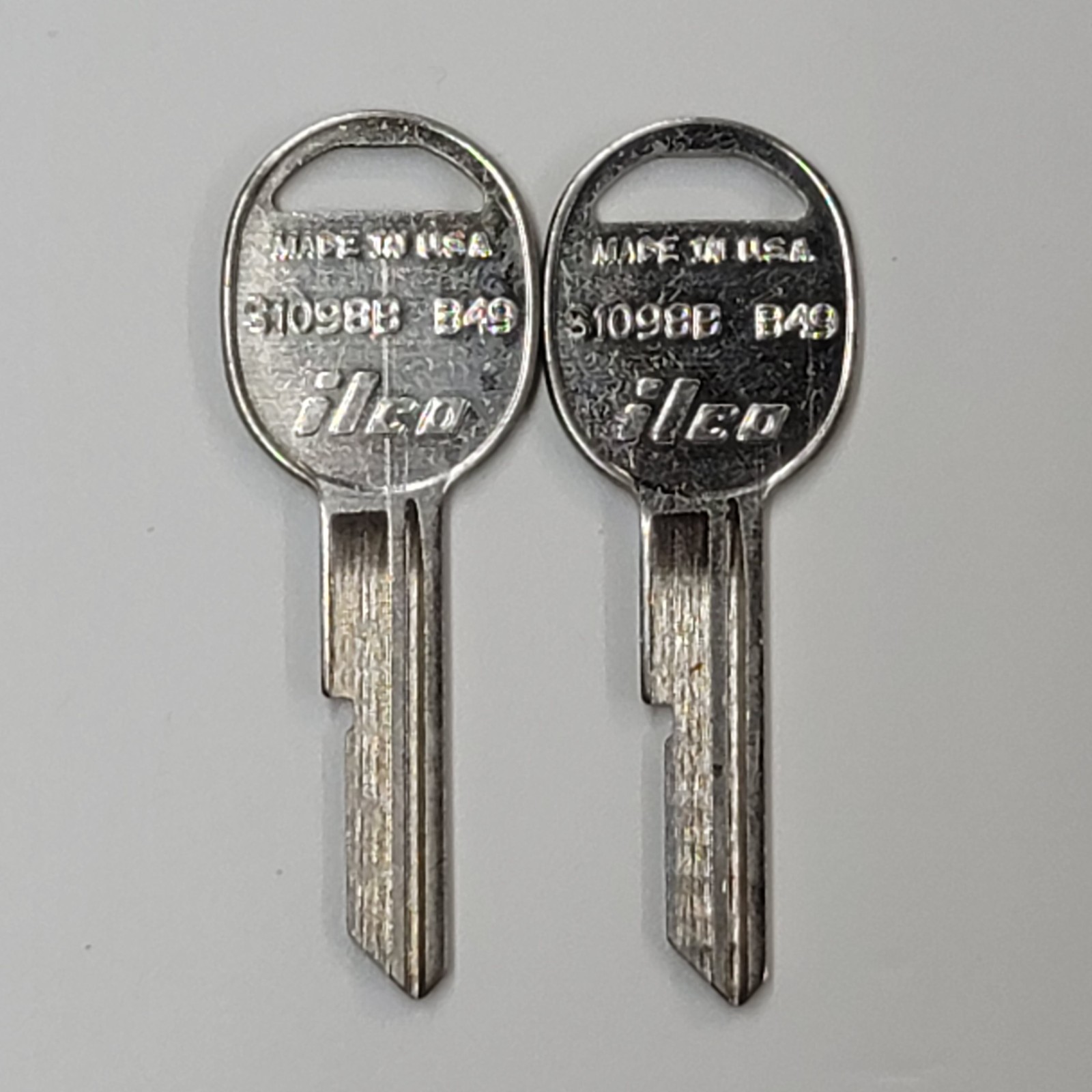 S1098B B49 ilco GM GMC Chevrolet Buick Pontiac Oldsmobile Key Blank NOS Lot of 2