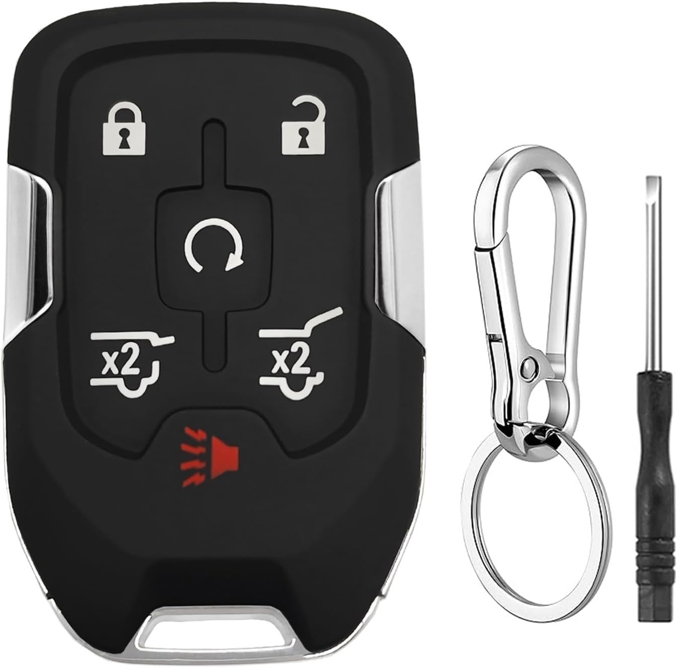 Chevy Suburban Tahoe GMC Yukon XL Denali Key Fob Case Shell 2015-2020 Button