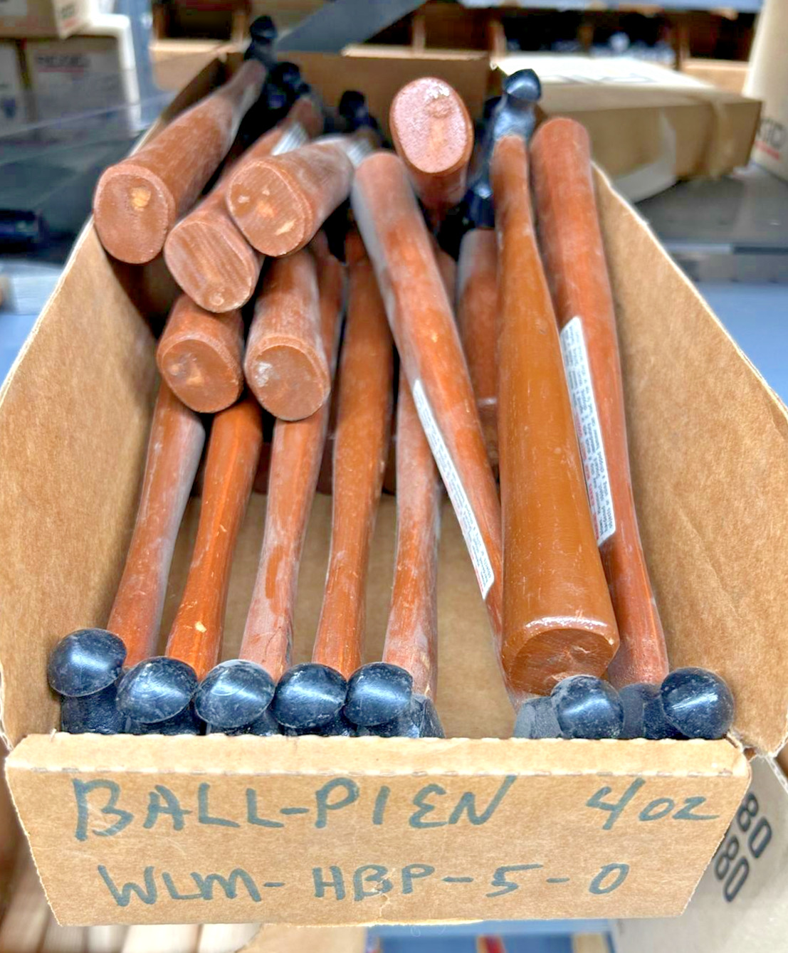 NOS Williams 4oz Ball Peen Hammer Wood Handle Vintage USA Made Hand Tool