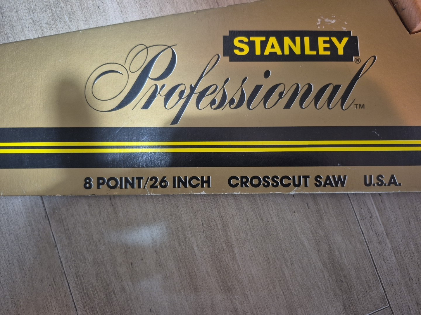 Stanley Vintage 15-118 26in 8-Point Crosscut Handsaw USA Rare