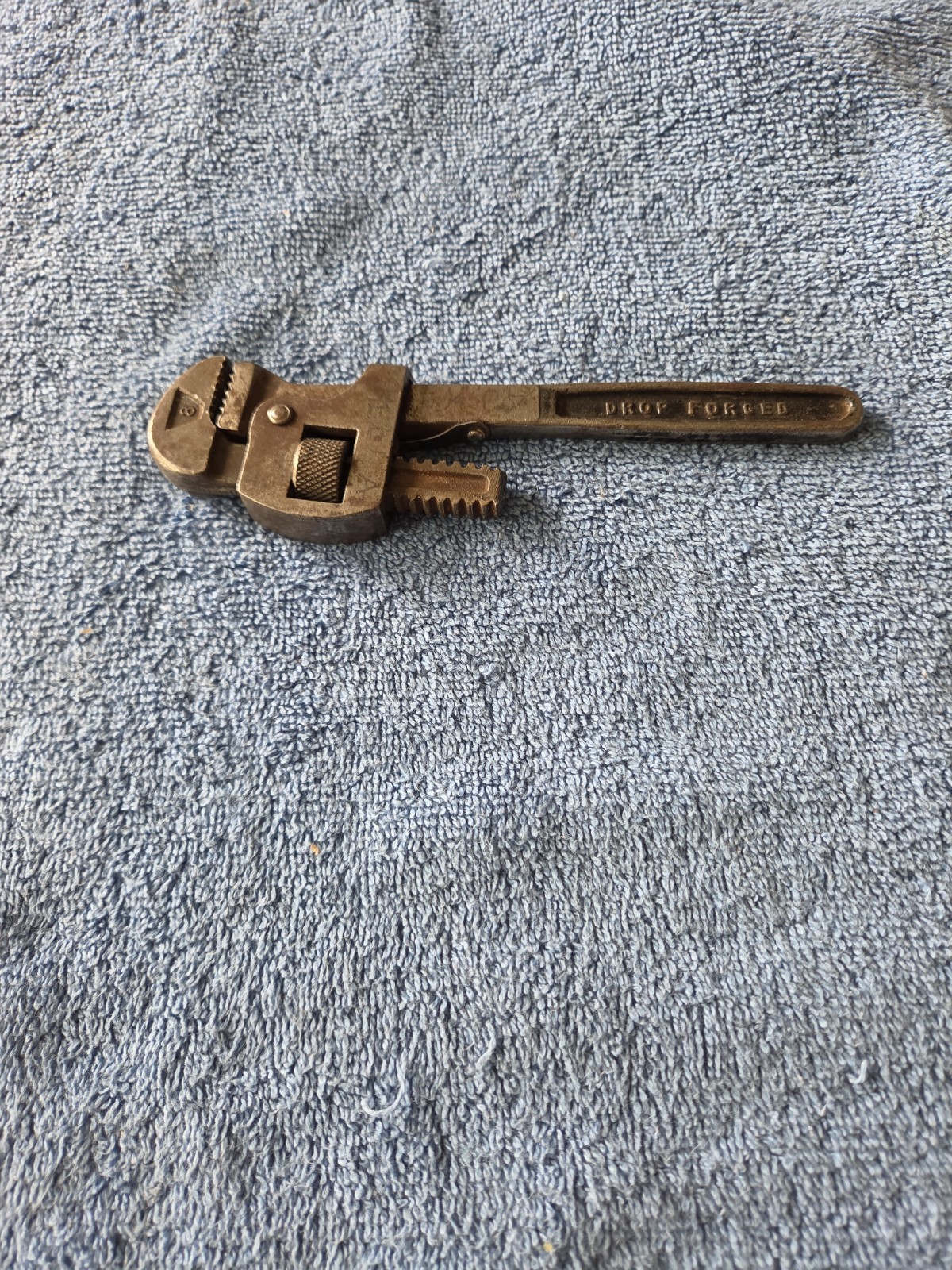 Vintage Drop Forged 7 Inch Adjustable Wrench Made In The USA