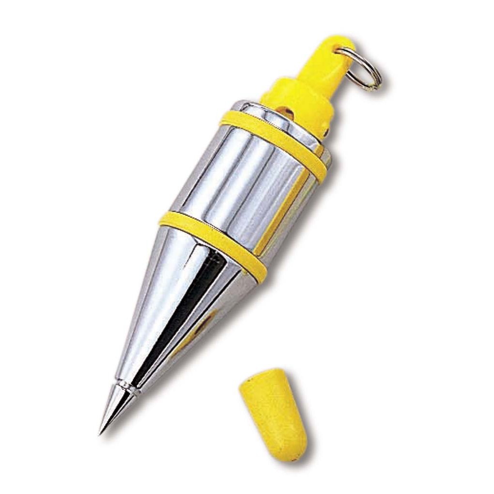 Plumb Bob – 14 oz (400g) Plumb-Rite with Quick-Stabilizing Cap & Embedded Bum…