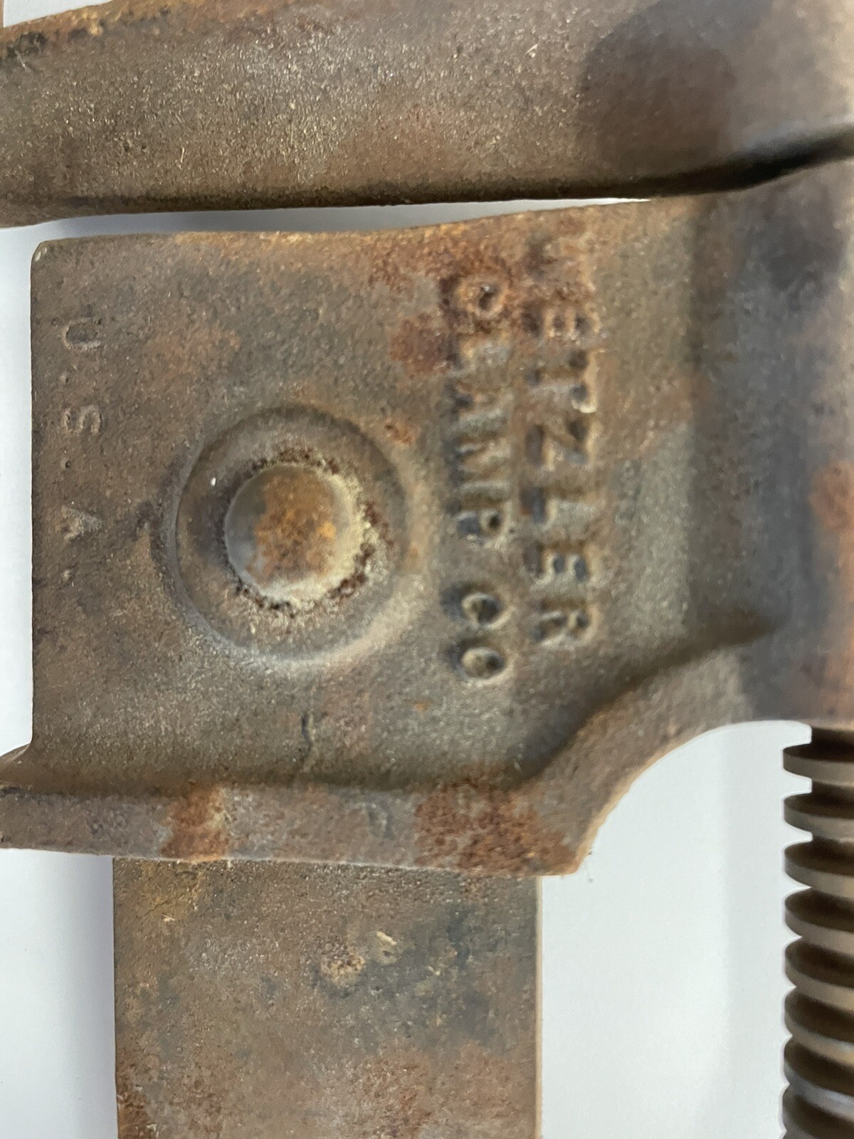 (2) VTG Clamps 1 Wetzler Clamp Co NO. 50, Long Island City NY, 1 Unknown BRAND
