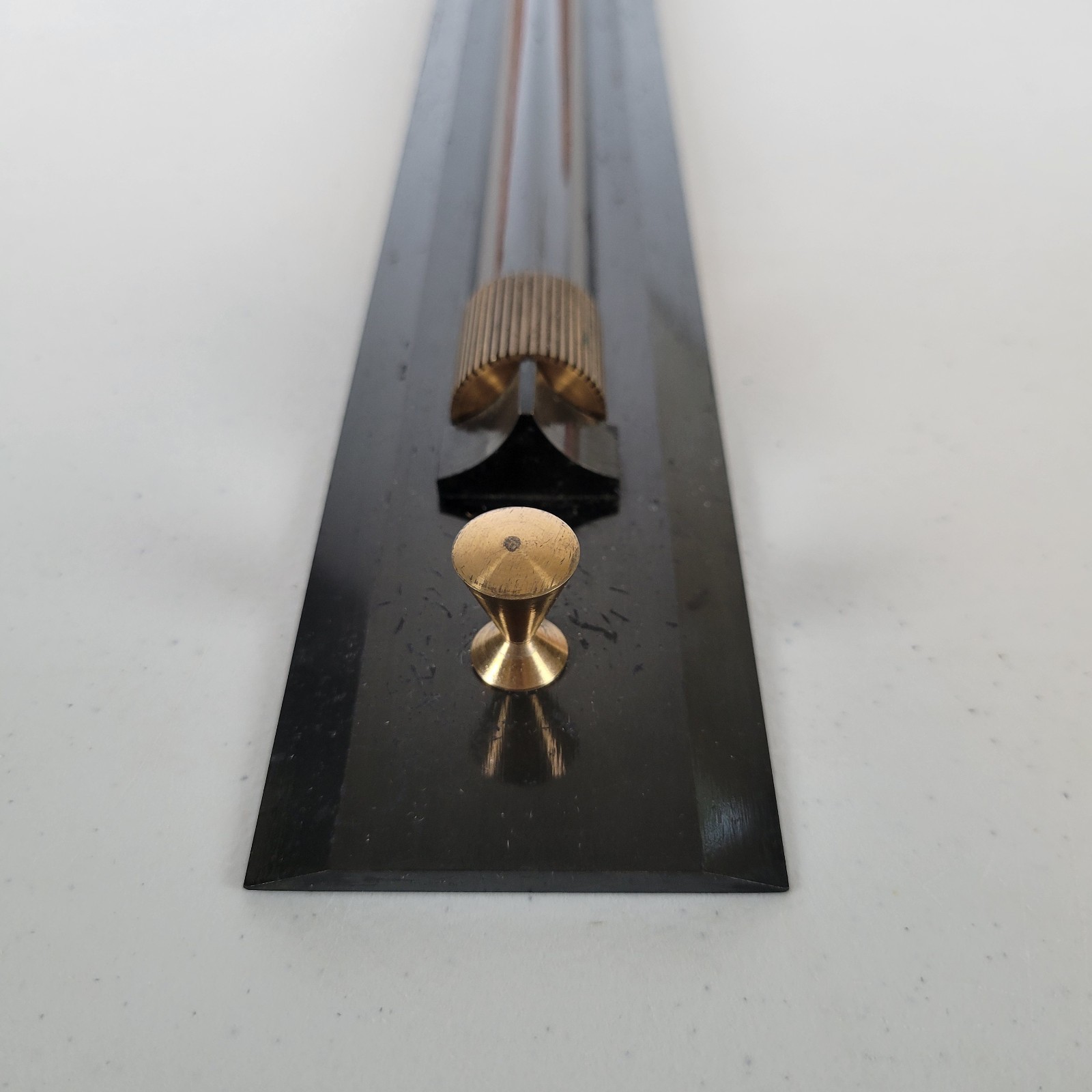 W.F. Stanley London 18″ Brass Rolling Parallel Rule Major L.G. Van Tuyl 1902
