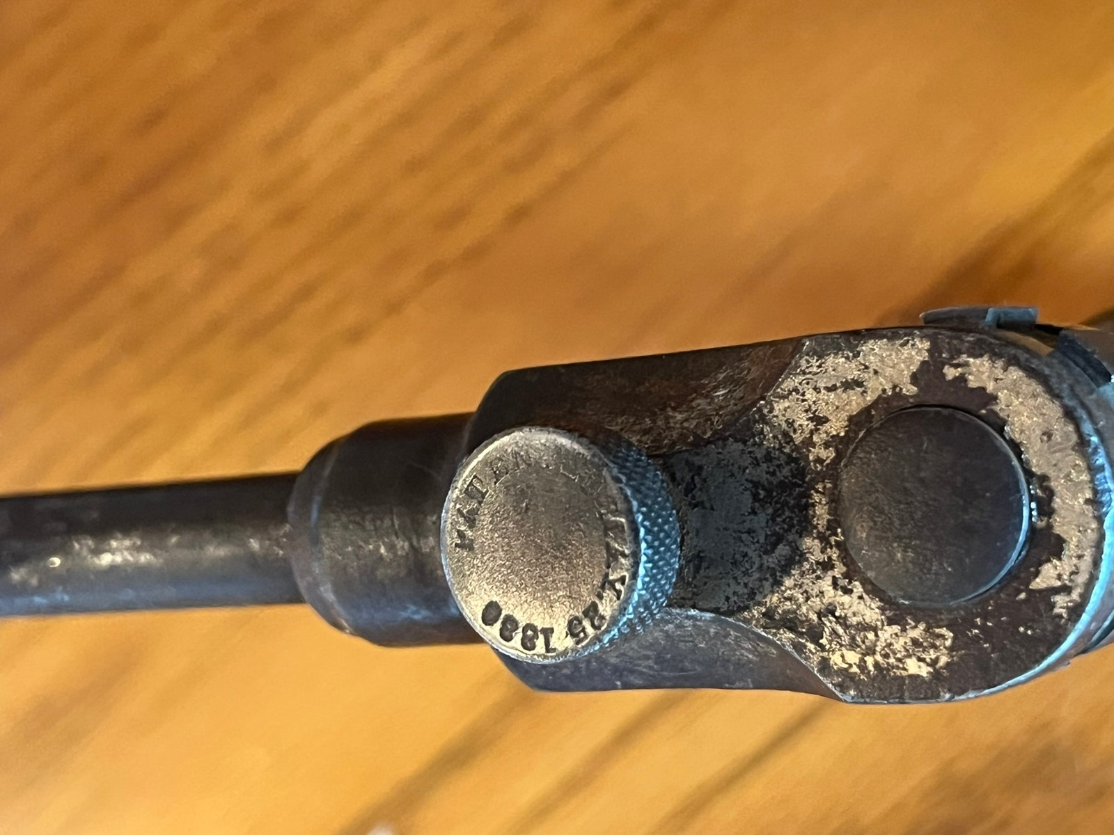 pat. 1886 by Davis Level & Tool Co.: carpenter’s brace with BRASS chuck