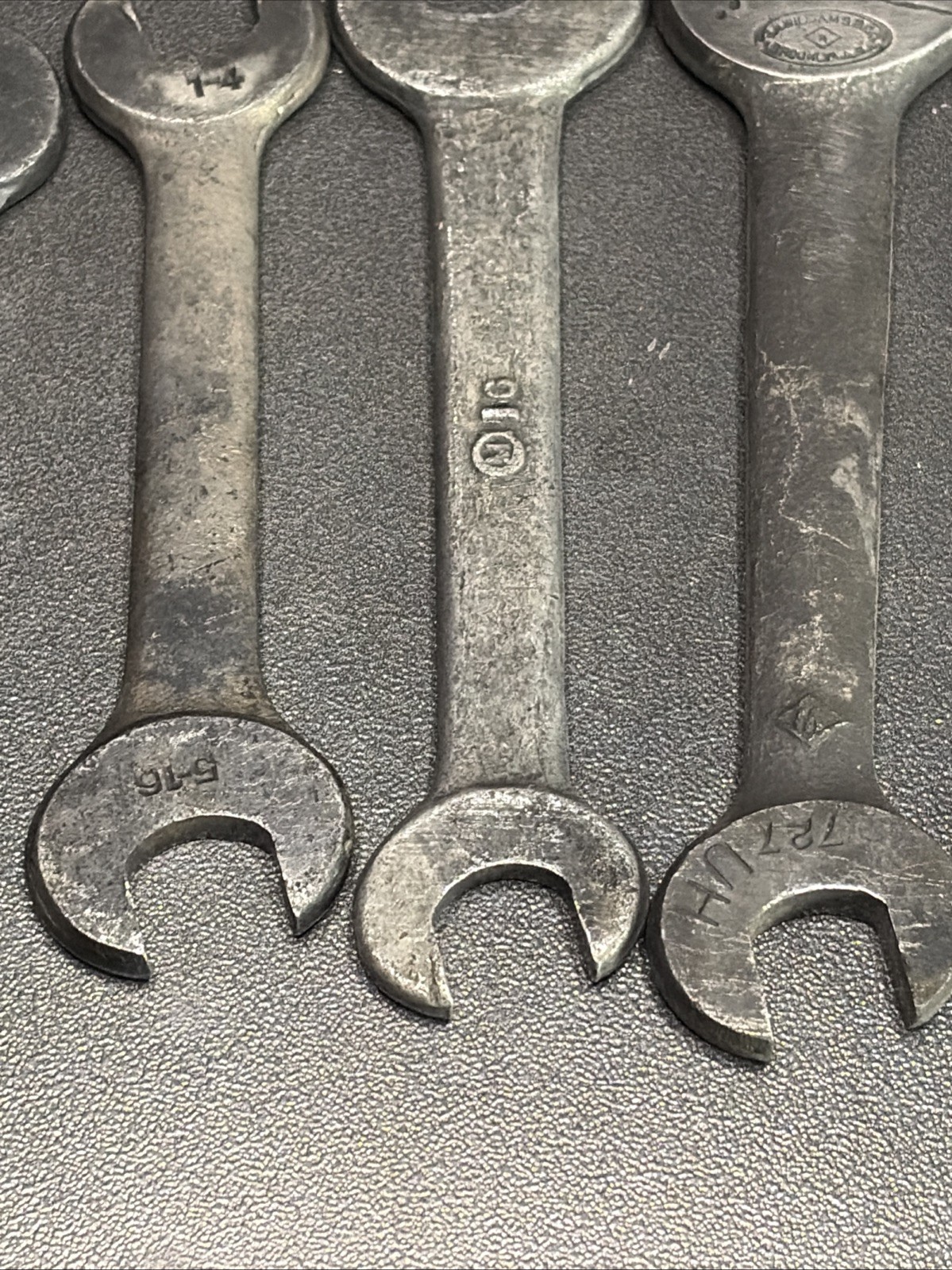 10 Antique Open End Box Wrenches Many Different Brands JH Williams, Fairmount