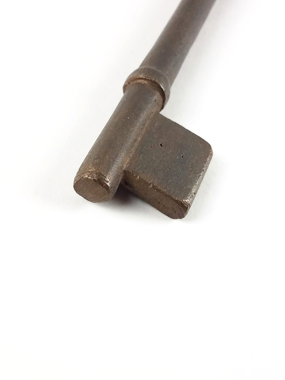 Vtg UNCUT 4 1/2″ Bronze Skeleton Bit Key Blank Large Old Antique Ship Style Key