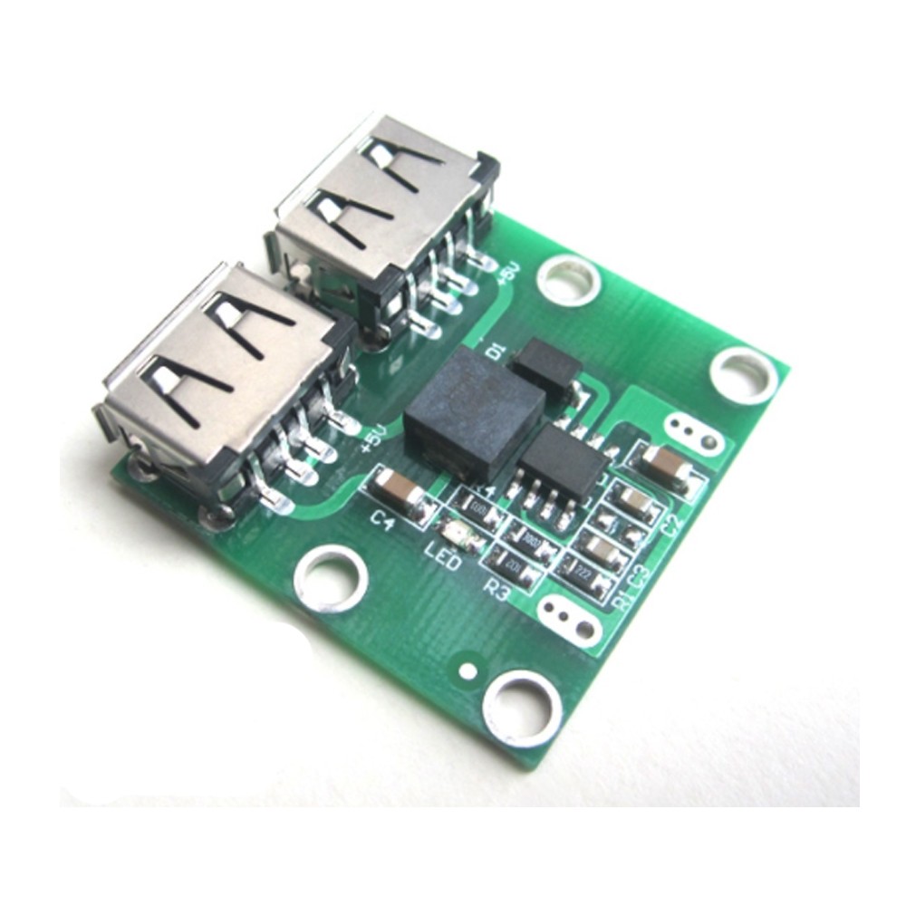 Dual USB Output 6-24V To 5.2V 3A DC-DC Step Down Power Charger Module Conve
