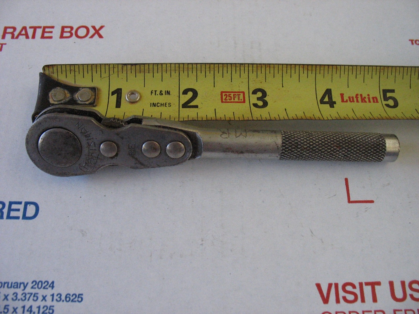 VINTAGE CRAFTSMAN 1/4″ DRIVE RATCHET OPEN-GEAR USED, VGUC,VALUE:$??????