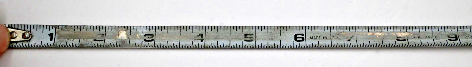VTG Lufkin 8FT retractable metal tape measure w/chrome-plated metal case