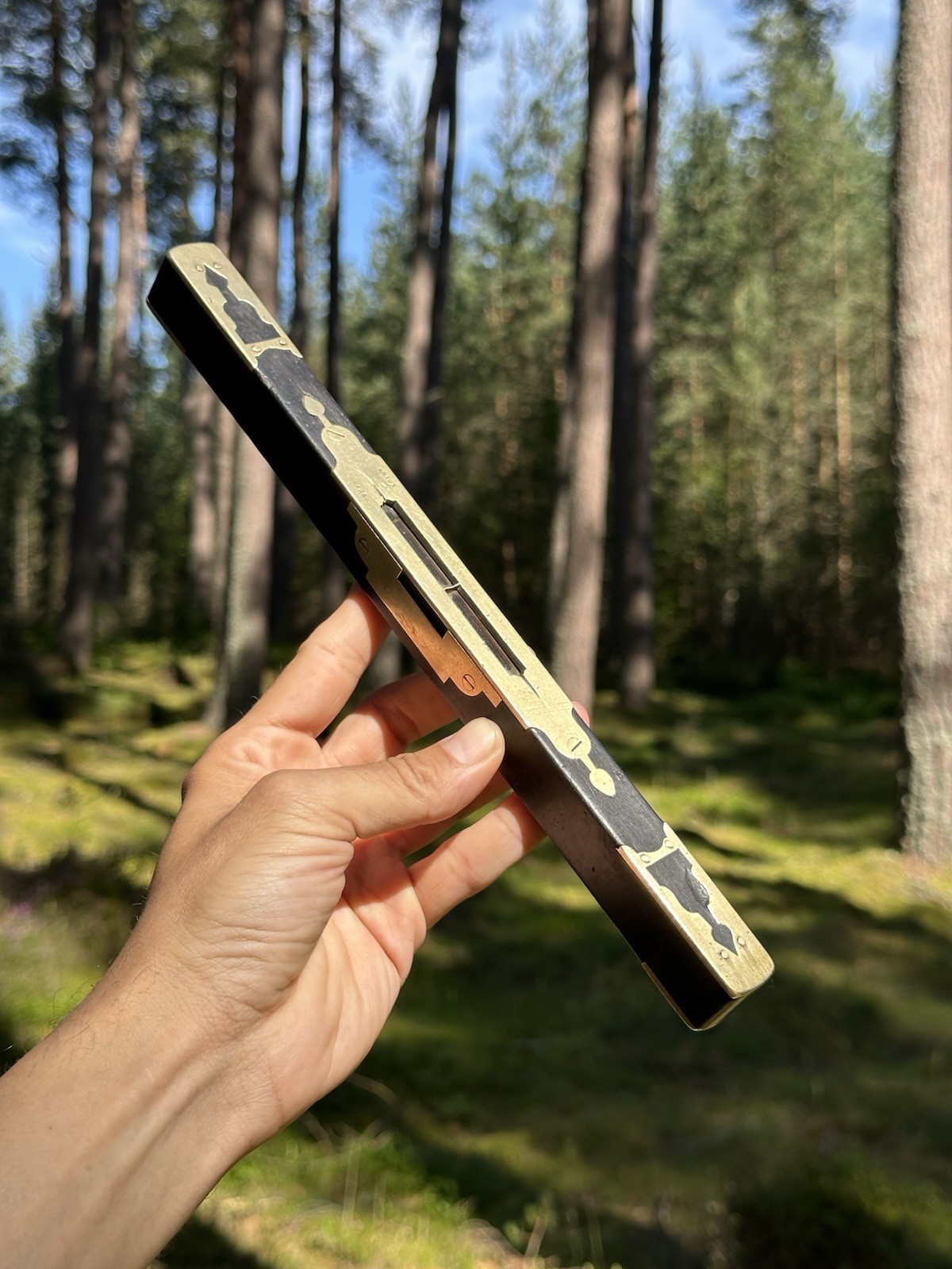 Rare Ornate 11” Spirit Level By James Buist of Edinburgh – 1859-1891