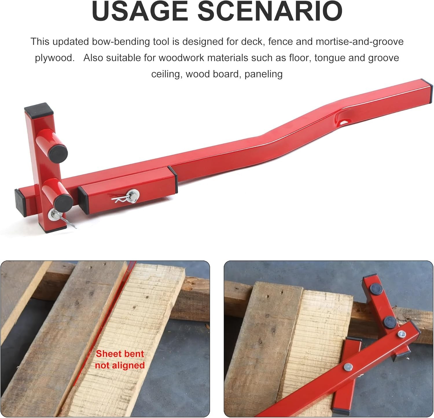 Decking Straightening Tool Deck Board Bender Straightener Bending Carbon…