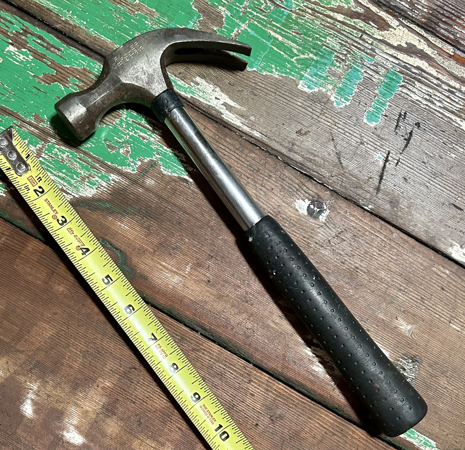 Vintage FULLER #7218-16oz Claw Hammer w/ Black Rubber Grip Japan