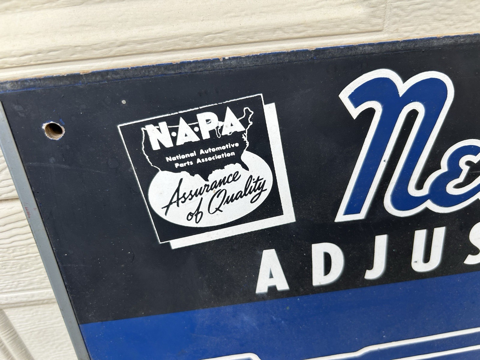 Vintage New Britain NAPA Adjustment Tools Advertising Display Board