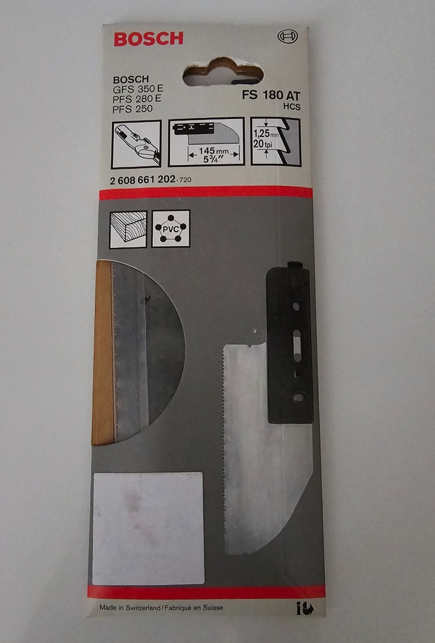Bosch FS 180 AT HCS Cutting Saw Blade Tenon Saw General Purpose Reciprocating