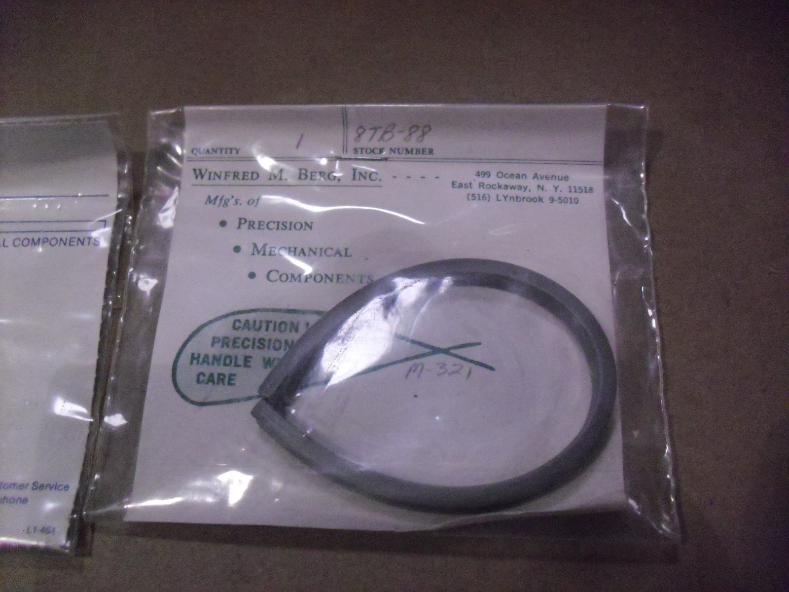 Winfred M. Berg Replacement Parts # 8TB-77 & 8TB-88