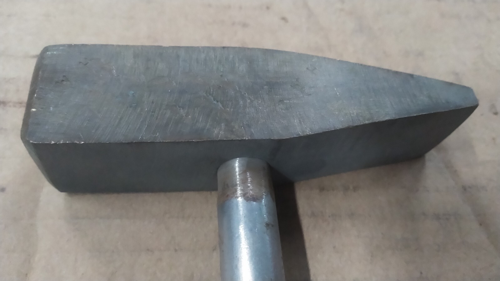 Vintage Homemade 18 oz. Brass Hammer with Stainless Steel Handle