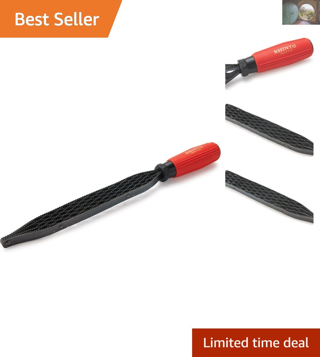 Lightweight 9-Inch Saw Rasp with Durable Hardened Steel Teeth for Wood and More
