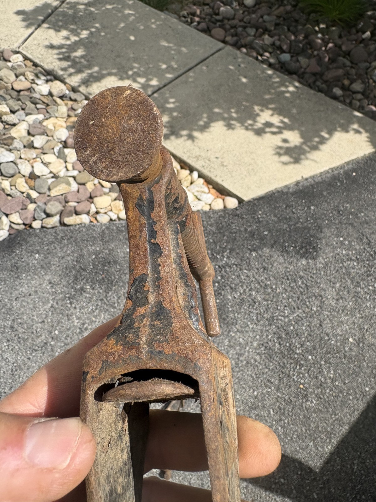 Boston 1896 Cast Iron Wood Clamp Threaded End Bar Clamp Sash Clamp Head No2