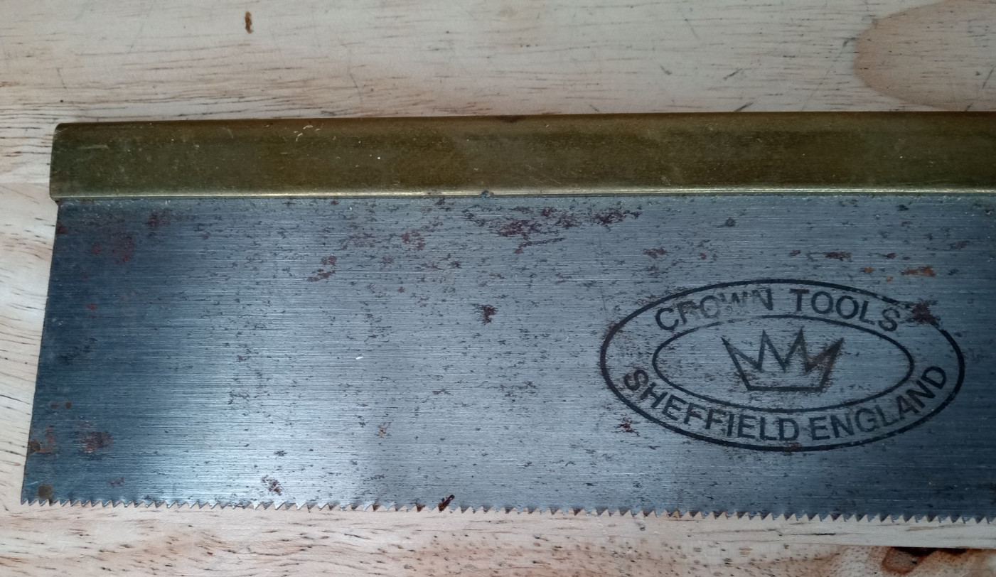 Vintage Crown Tools Sheffield England Gents Saw Collectible Estate Find