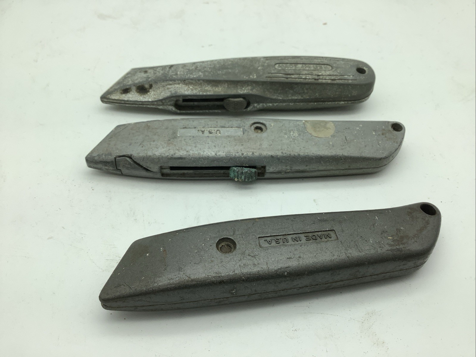 3 Vintage Stanley No. 299 – 99E Utility knives USA P & C 1693