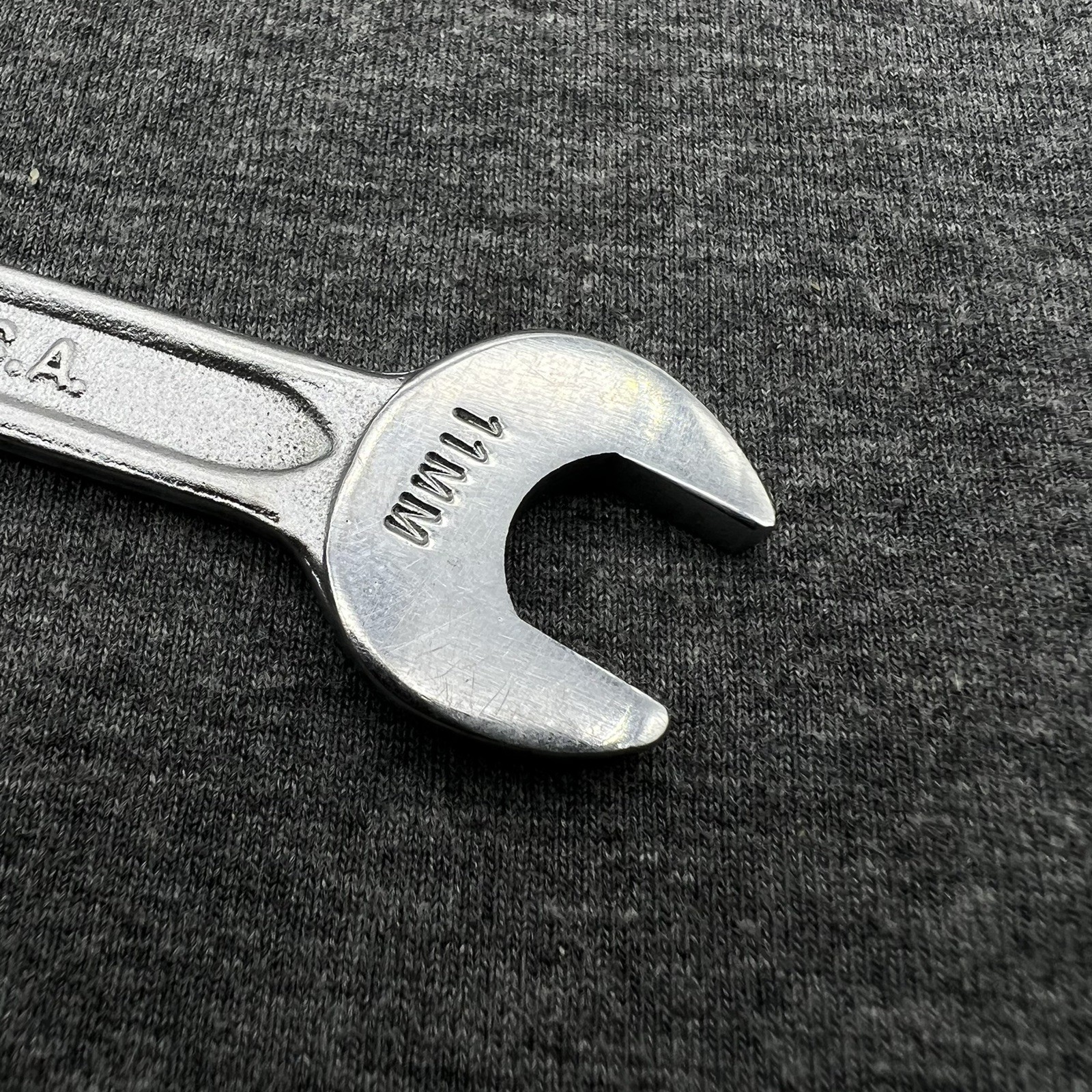 Vintage Indestro 10mm x 11mm Double Open End Wrench 4-1/2″ Long 41011 USA