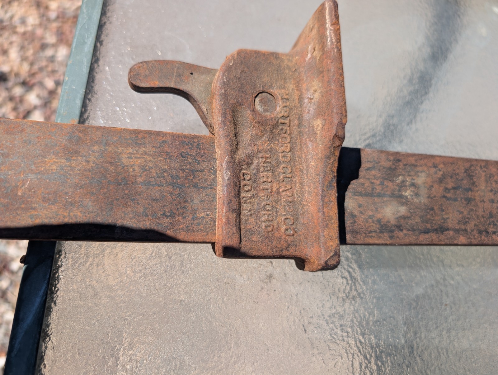 HARTFORD CLAMP CO group of 3 Vintage Woodworkers 48″ Bar Clamps, USA patent 1916