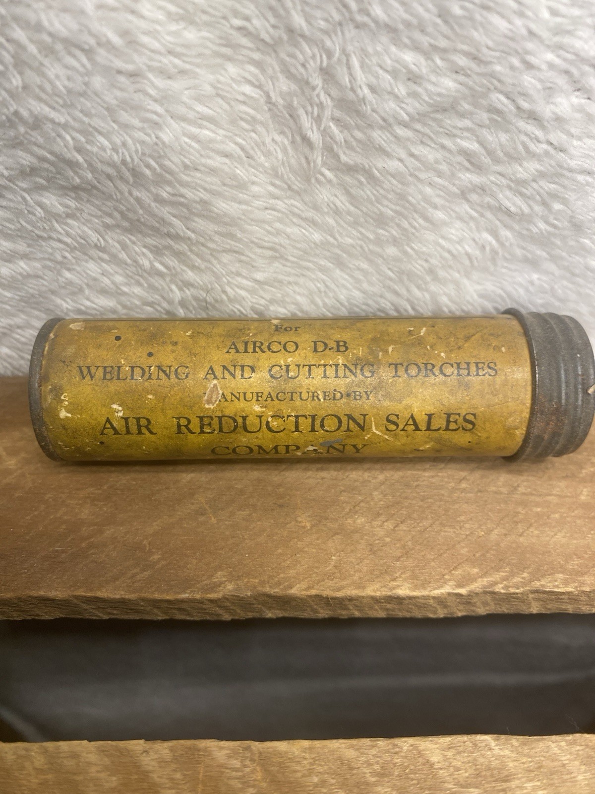 Vintage Air Reduction Cardboard Tube for AIRCO Welding Cutting Torch Tip Empty
