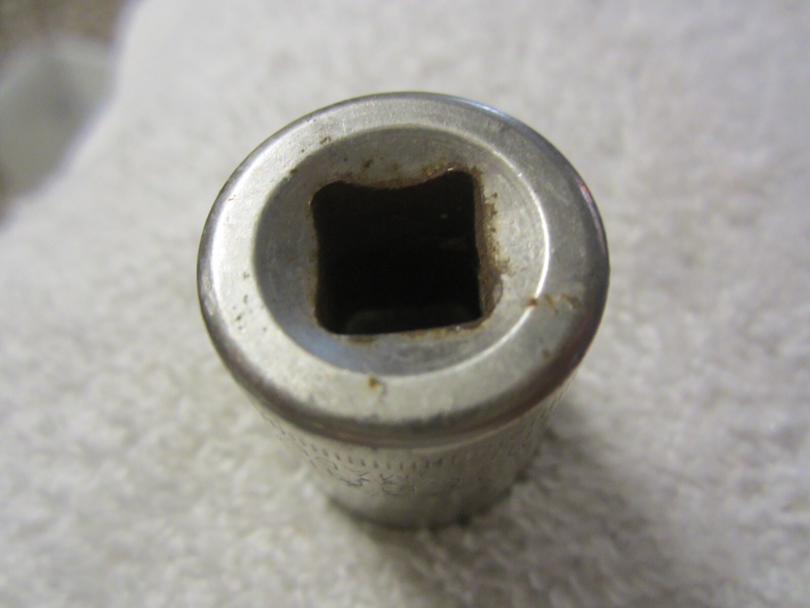 18 mm ad Craftsman 6 Pt 3/8″ Drive Shallow Socket inverted G 43579 USA VTG tool