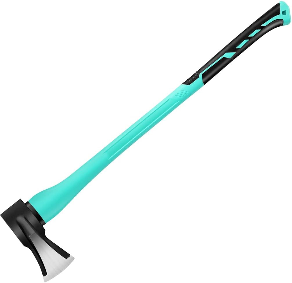 36″ Splitting Axe, Chopping Axe|Splitting Maul for Firewood,|6.8Lbs Heavy Duty F