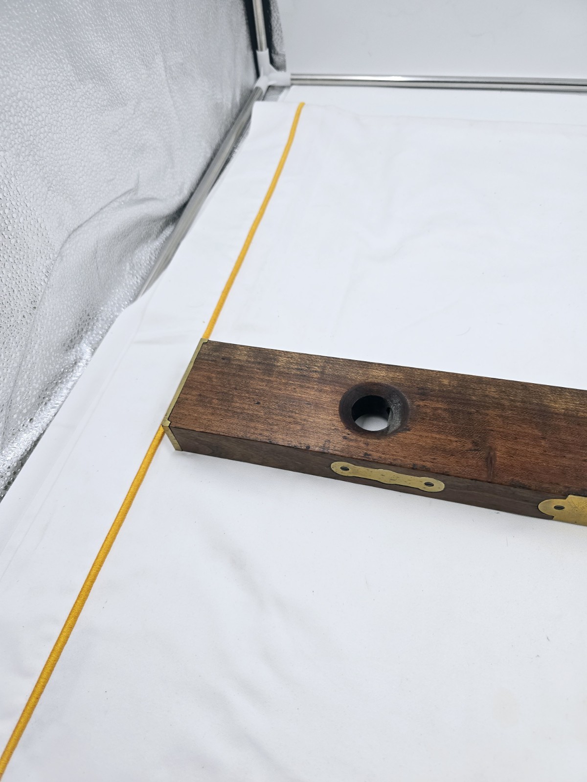 Antique Wood Brass Level C.S. CO. 24″