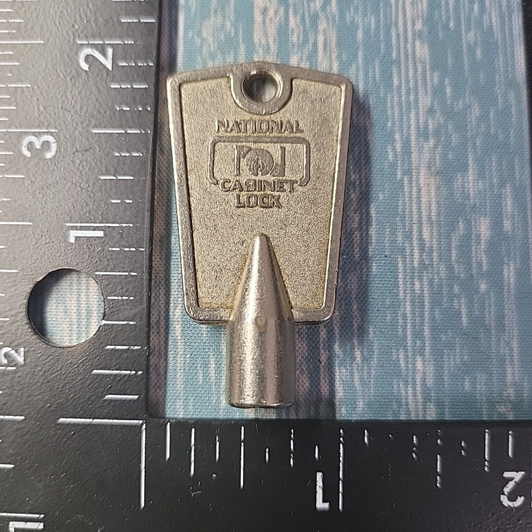 National Cabinet Lock Freezer Key Vintage 4 Point Chest Freezer Key – NICE!
