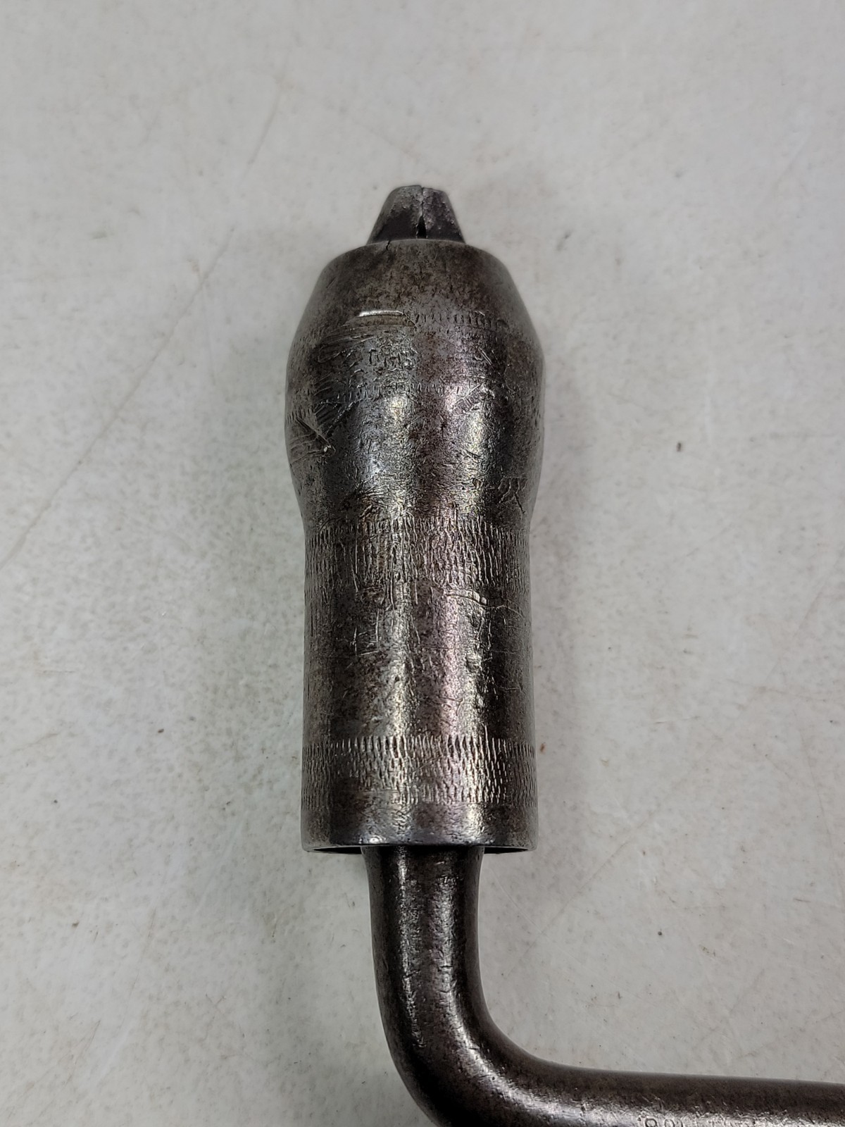 Early Vtg Antique Barber’s Improved Patent Bit Brace Hand Drill C.H. Amidon Pat