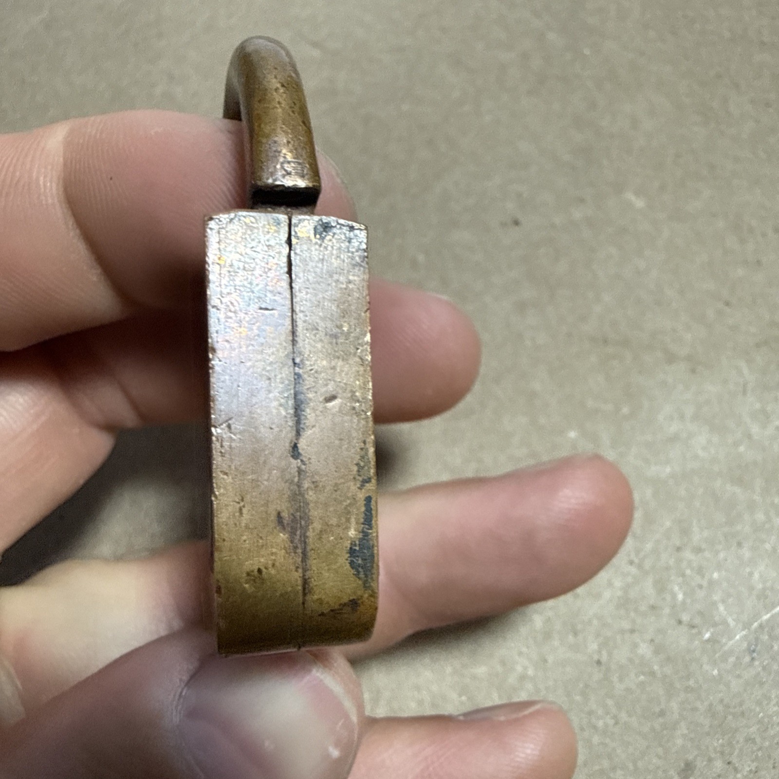 Rare Brass Boston Padlock No Key