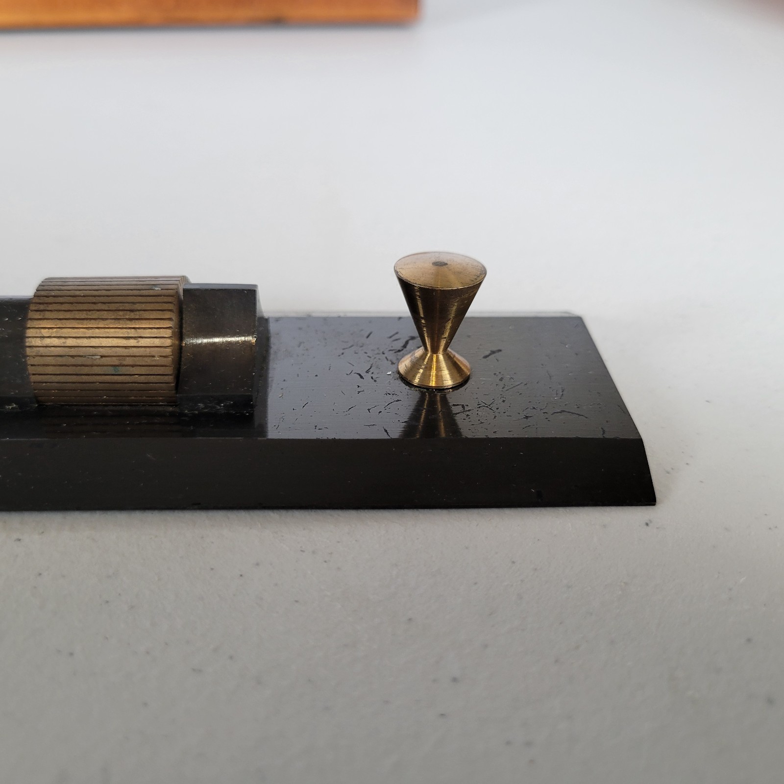 W.F. Stanley London 18″ Brass Rolling Parallel Rule Major L.G. Van Tuyl 1902