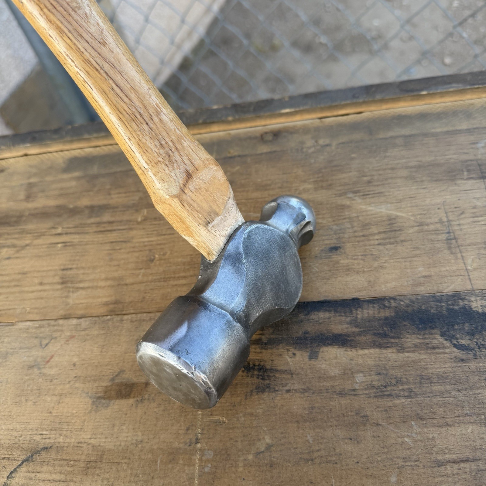 Vintage Heavy 48 Oz Ball-Peen Hammer Blacksmith Tool ,Weight 3lbs 14oz Big Size