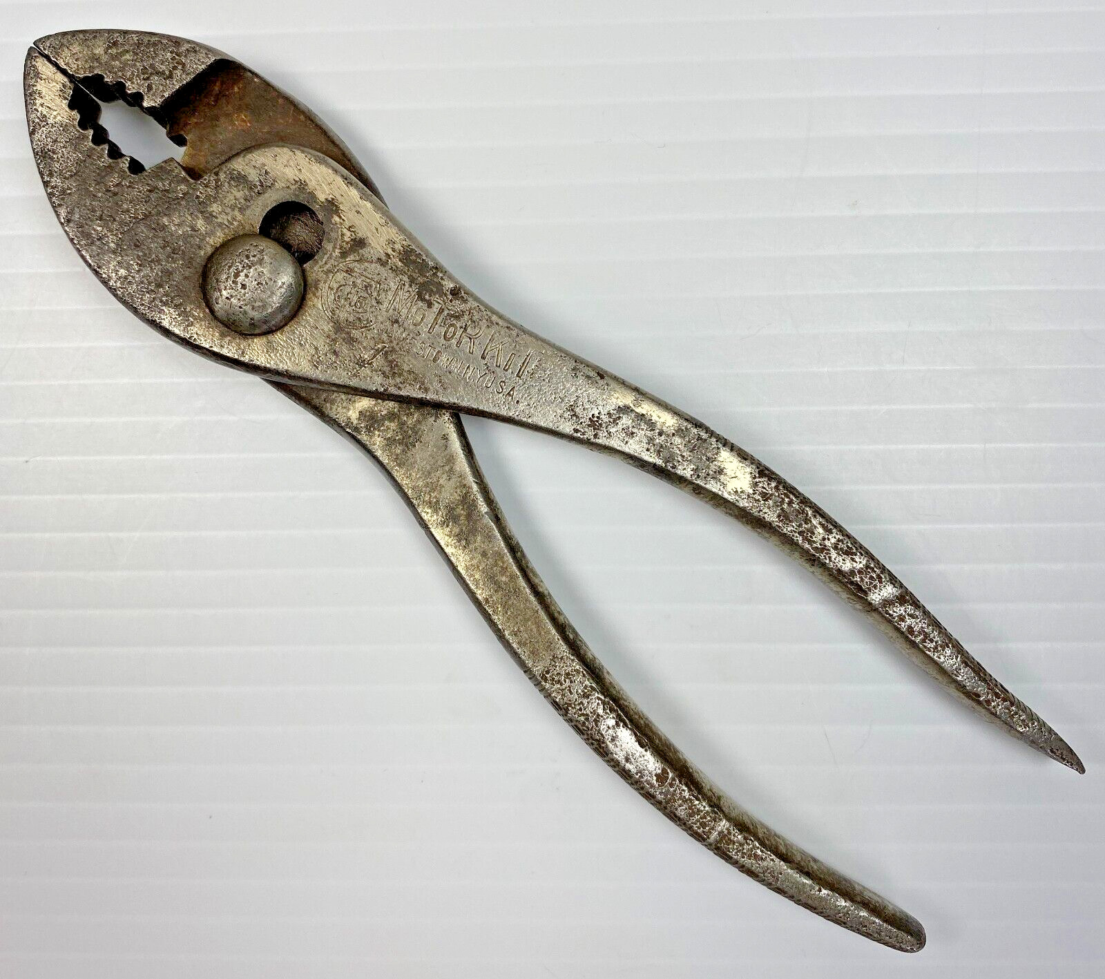 Vintage Crescent Tool Co. Motor Kit Slip Joint Pliers w/ Screwdriver Handle USA