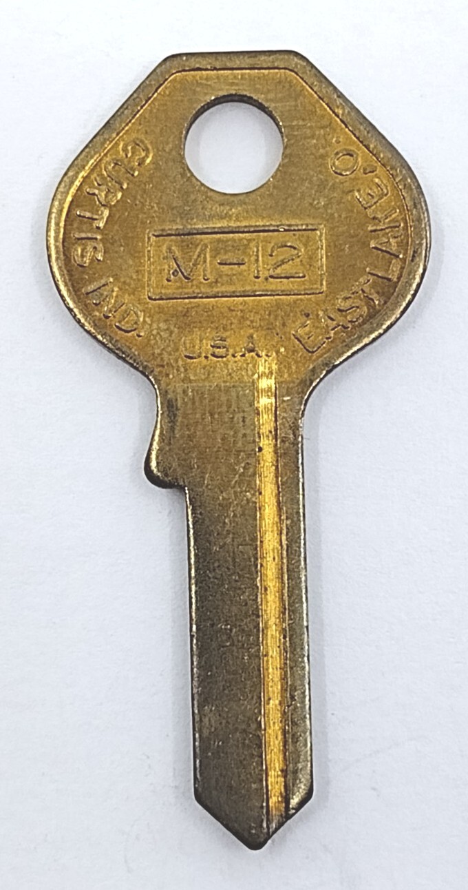 Curtis M-12 Blank Key Eastlake O Appx 1-7-8″ Uncut New Old Stock