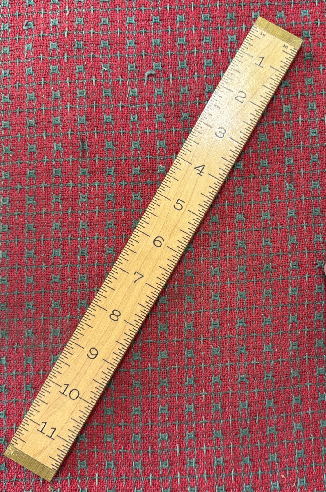 Vintage Lufkin Wooden 12″ Ruler Vertical #s Height Gage Saginaw USA 🇺🇸 NOS