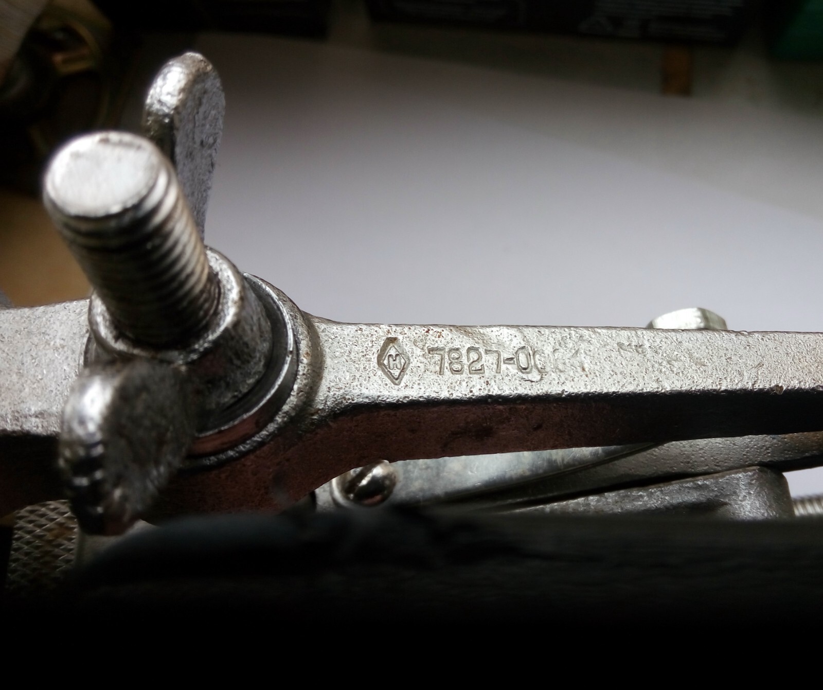 Rare Vintage mini Jewelry Vise with Anvil, Chrome Plated, Made in USSR 1970s