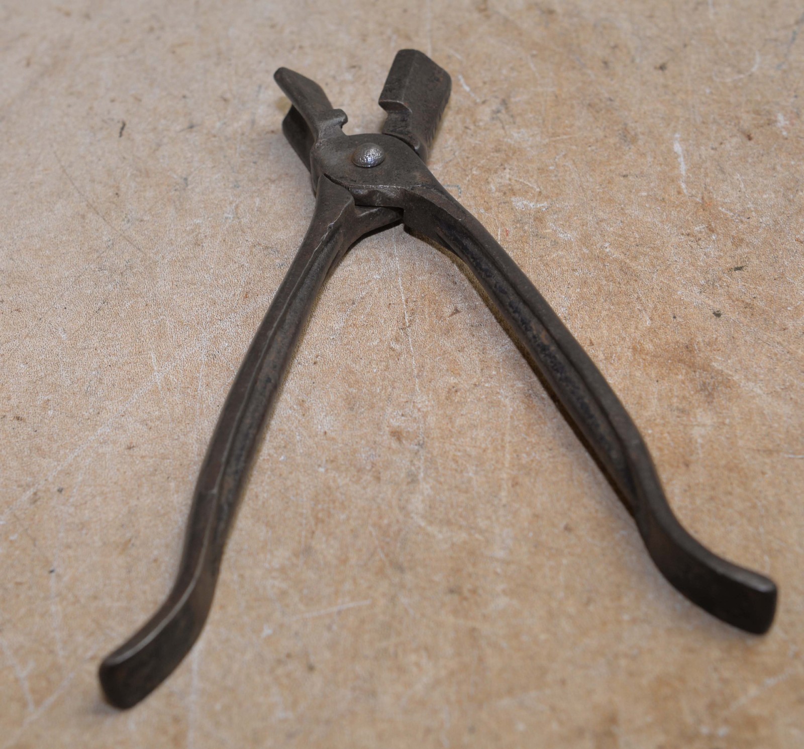Rare antique Buckmans Patent stove pipe crimping seaming tinsmith tool A6