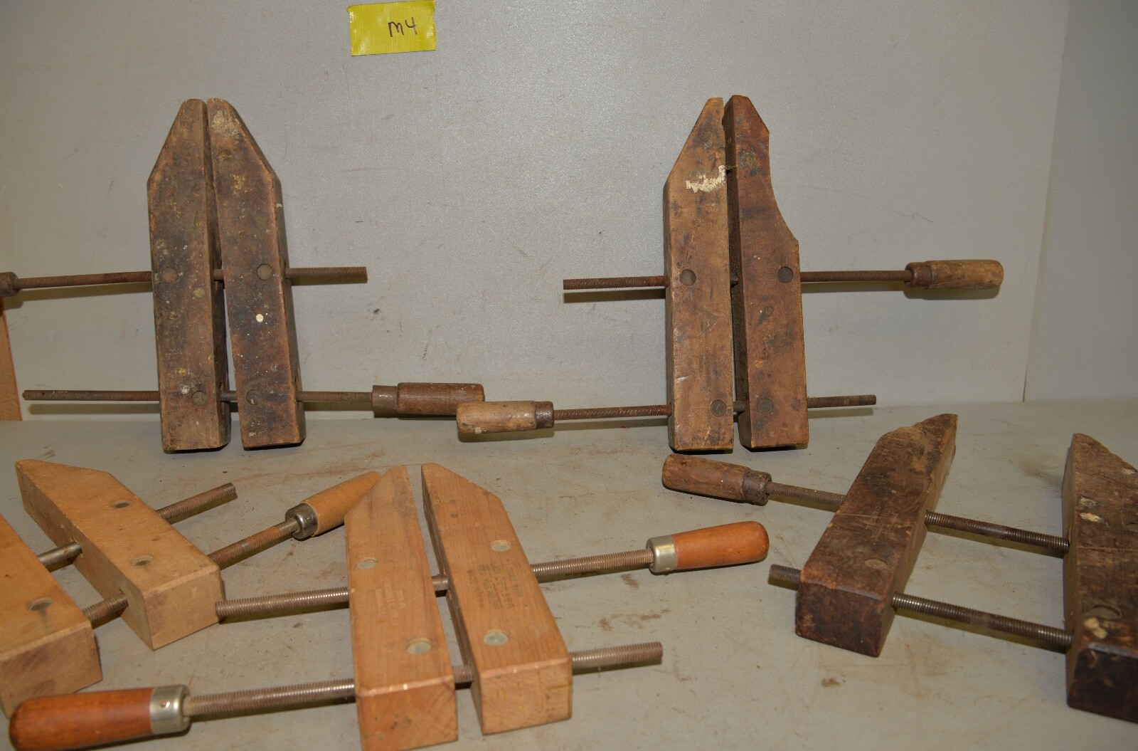 5 Adjustable Clamp Co Jorgensen & more wood workers cabinet maker tool lot M4