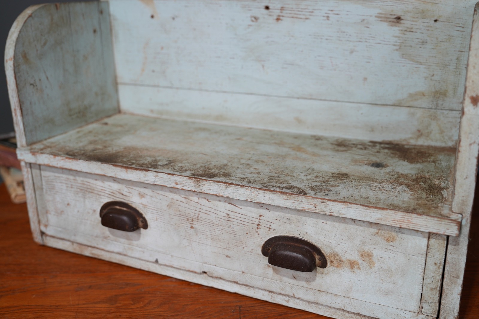 Antique Machinist Tool Box Wood Chest Base Vintage Apothecary Cabinet